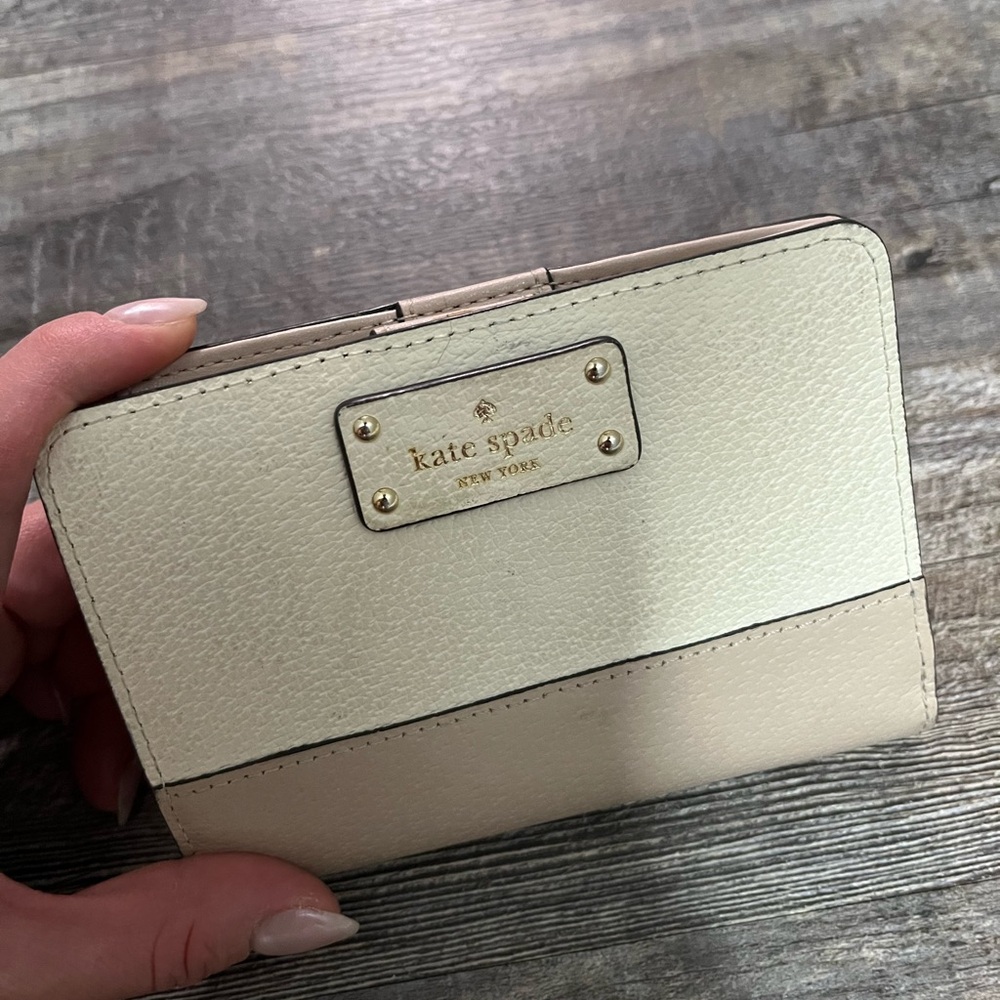 Kate Spade Cream and Tan Wallet